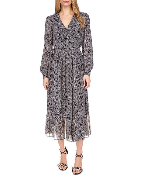 michael kors nylon wrap dress|Michael Kors ruffle dress.